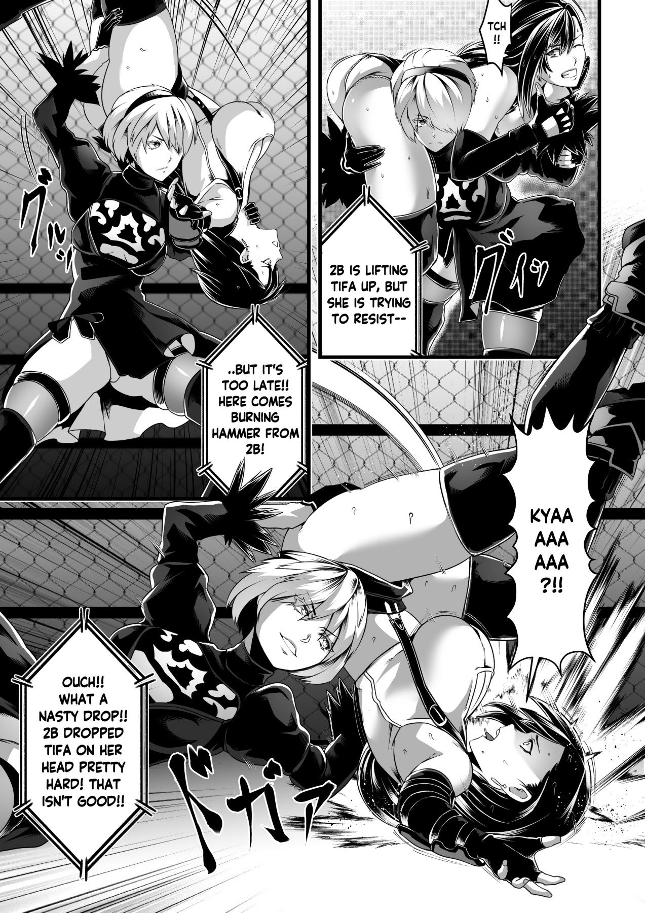 Hentai Manga Comic-Square off! 2B vs Tifa-Read-16